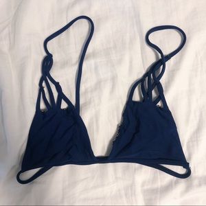 dark blue acacia bikini top